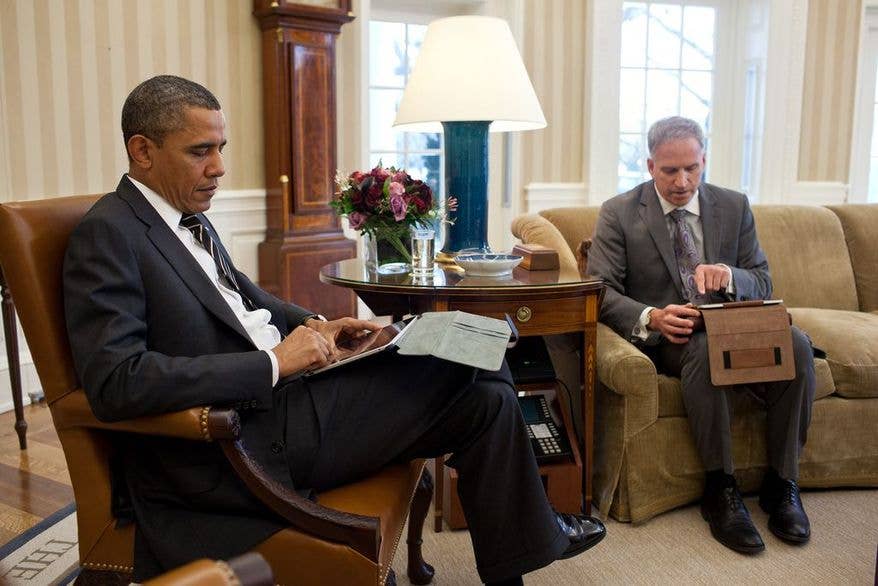 President Barack Obama receives his daily intelligence briefing. Presidential candidates will not receive his level of information, but presidents-elect do. (Photo: White House Photographer Pete Souza)