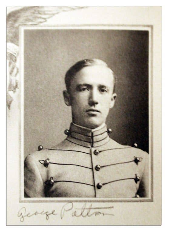 Patton in the West Point yearbook, 1909.