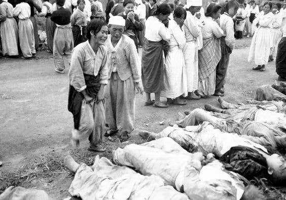 civilians killed by north korea atrocities of the korean war
