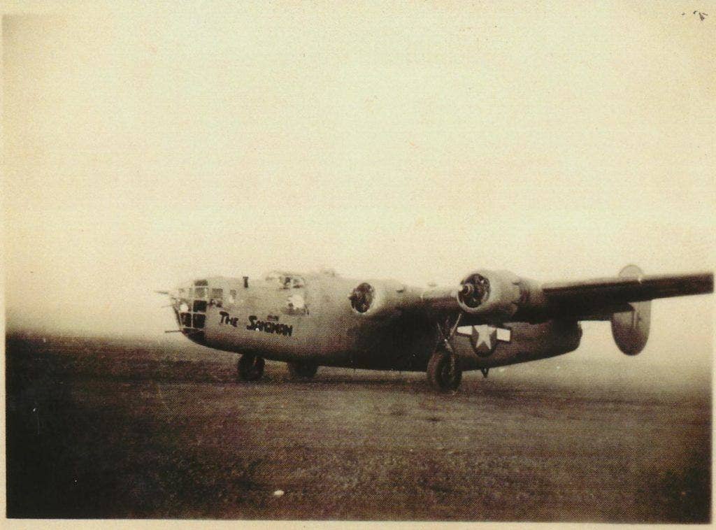 A B-24 Liberator taking off in Benghazi, bound for the oil fields at Ploesti. (U.S. Air Force photo)