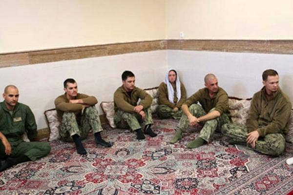 Picture released by Iranian Revolutionary Guards on Jan. 13, 2016.