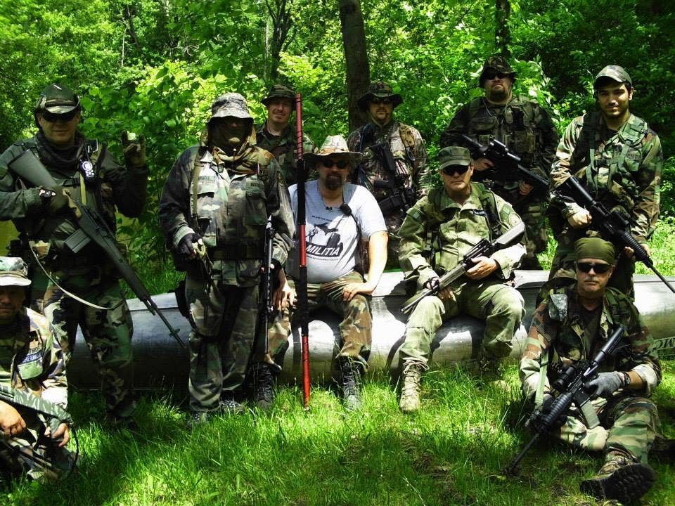 Many states have militia groups formed by citizens. This is a gathering of the Southeast Michigan Volunteer Militia. (SMVM photo)
