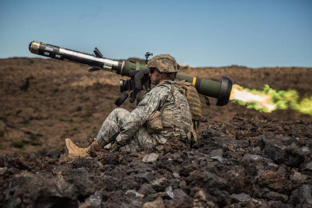 U.S. Army soldiers with Company C, 2nd Battalion, 27th Infantry Regiment, 3rd Brigade Combat Team, 25th Infantry Division shoot the Javelin, an anti-tank weapon. (U.S. Army photo by Spc. Patrick Kirby, 3rd Brigade Combat Team, 25th Infantry Division)
