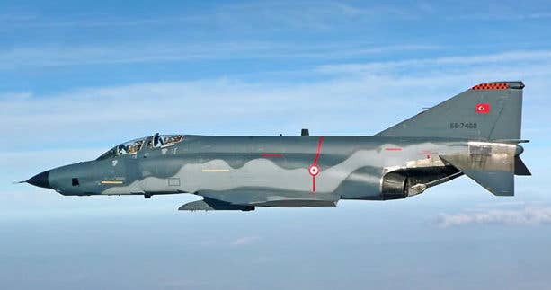 Turkish RF-4 over Syria. (Photo: NATO)