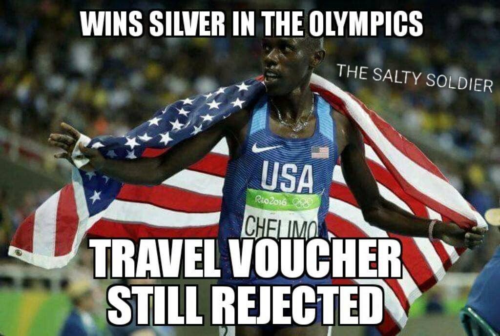 How many incentive days off do you think an Olympian gets for a silver medal? Bet he had duty the very next weekend.