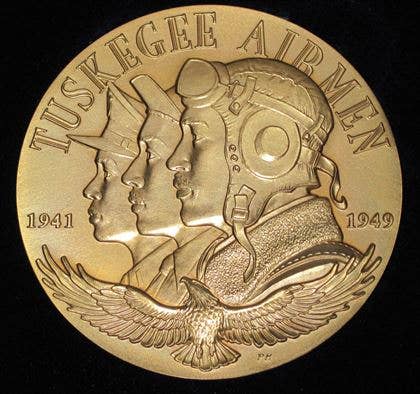 The Congressional Gold Medal for the Tuskegee Airmen. (U.S. Air Force photo)