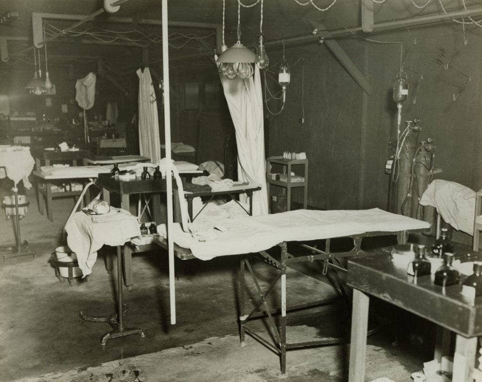 Inside a real Mobile Army Surgical Hospital during the Korean War.
