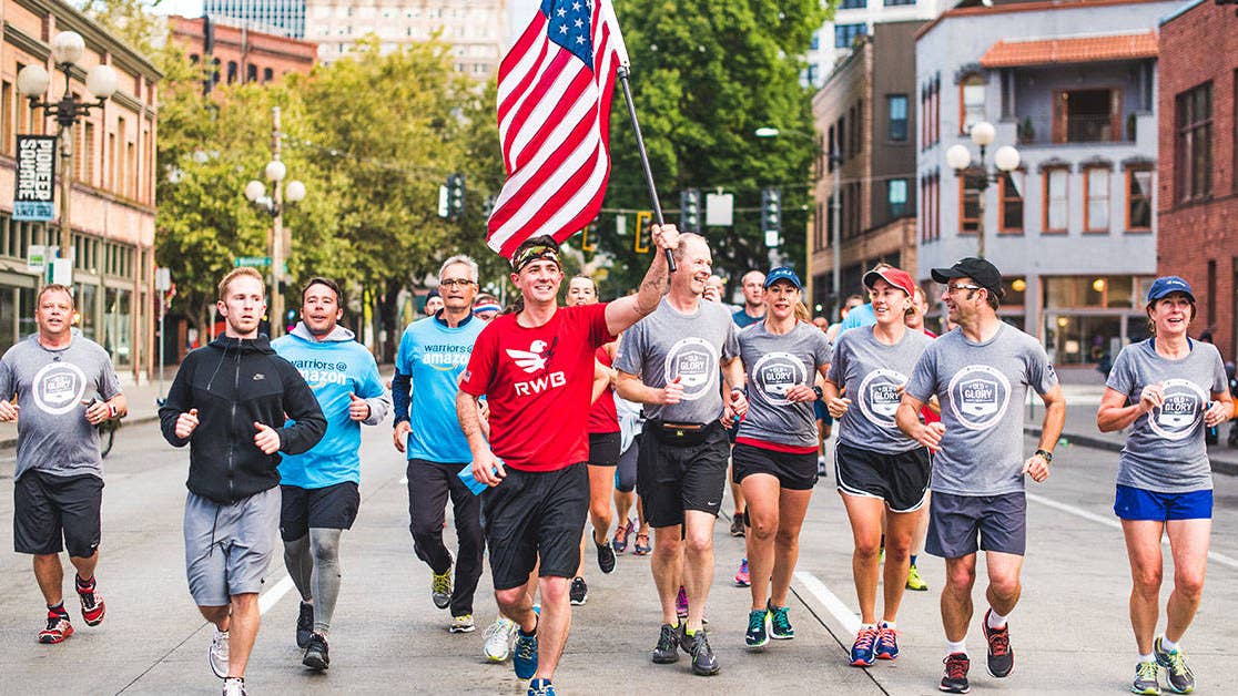 Team Red, White &amp; Blue is carrying Old Glory 4,216 miles across America