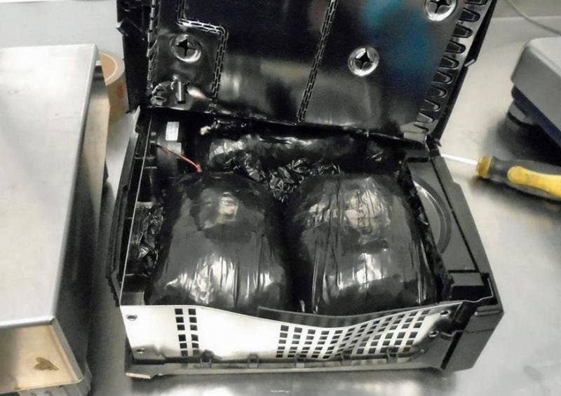 US border agents uncovered 3 pounds of meth hidden in an Xbox in September 2016. | US Customs and Border Patrol