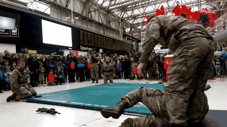 Check out these sweet Royal Marine combat moves