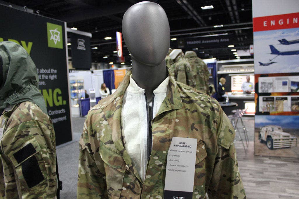 The two-piece chem-bio protection system developed by Gore gives troops a high level of protection from attack while remaining covert. (Photo from We Are The Mighty)