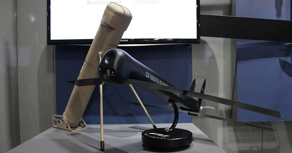 The Aerovironment Switchblade lethal drone munition can be carried in a backpack and launched at a moment's notice by troops in contact. (Photo by We Are The Mighty)