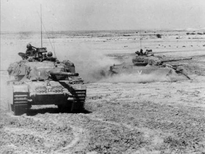Israeli Centurions operating in the Golan Heights in 1973.