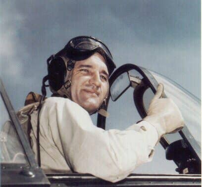 Navy Capt. David McCampbell as a pilot in World War II. (Photo: U.S. Navy)