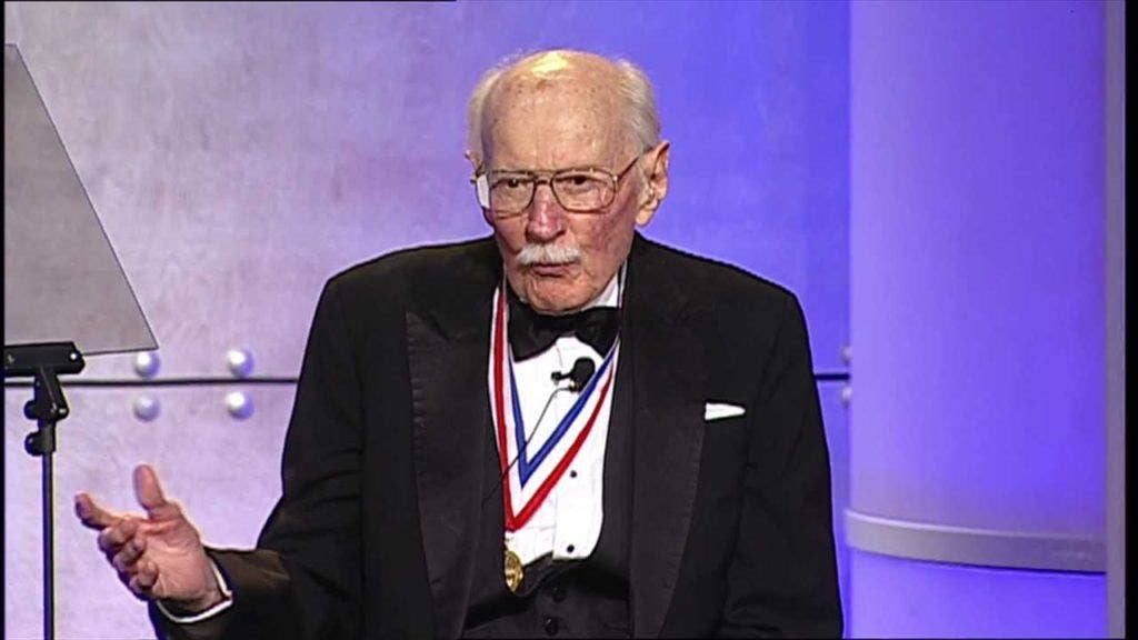 Hoover at his Living Legends induction in 2006.