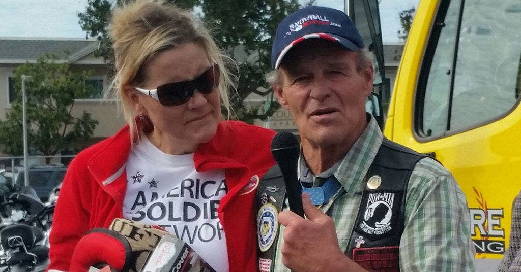 Medal of Honor recipient and community activist John Baca got the attention of former Marine and MOH recipient Dakota Meyer for his work with the community in San Diego. (Photo from Gidget Fuentes)