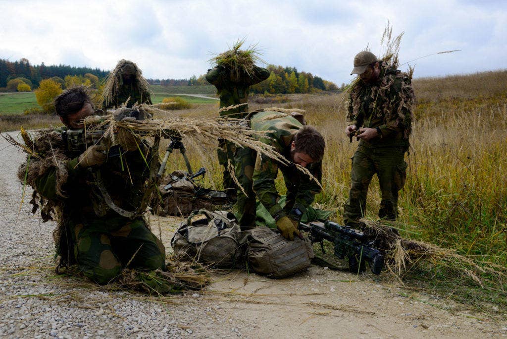 Norwegian soldiers prepare for a stalking event during the 2016 Best Sniper Squad Competition in Germany. The team went on to win the overall competition. (Photo: U.S. Army Spc. Emily Houdershieldt)