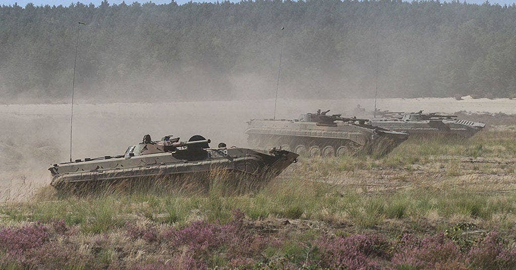 A Russian-made BMP with the Polish army.