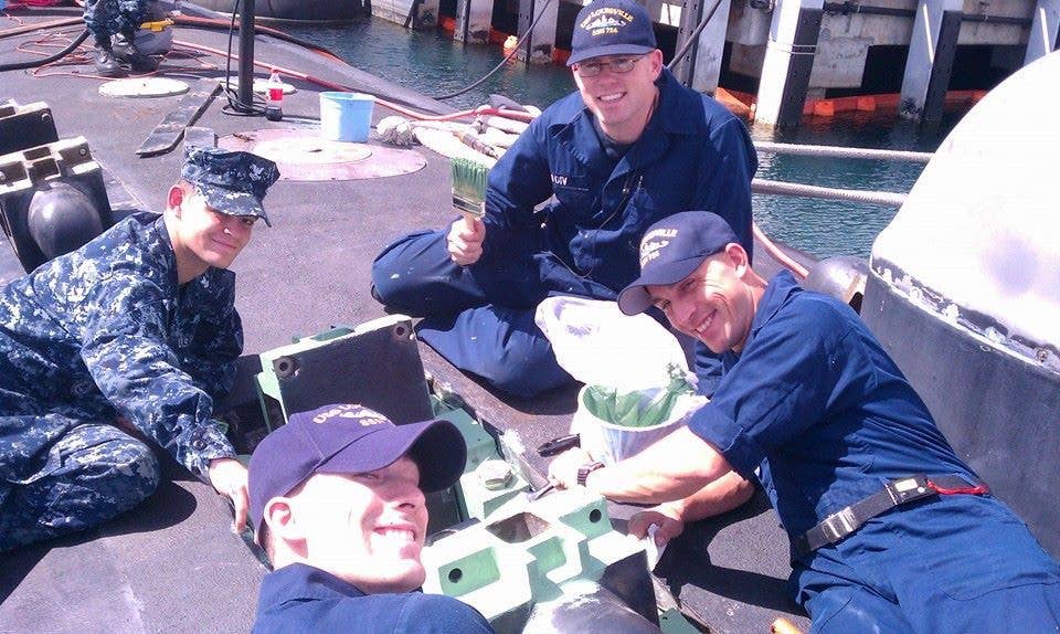 sailors on submarine