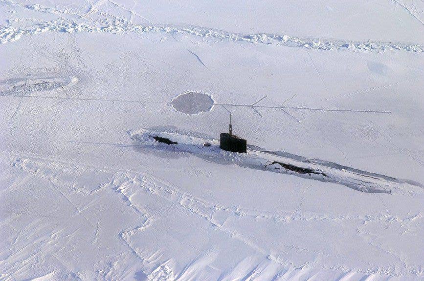 submarine in ice