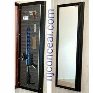 N.J. Concealment Furniture surface mounted wall mirror