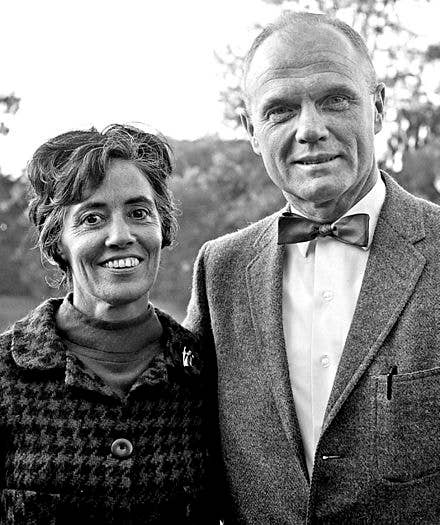 John and Anna Glenn in 1963.