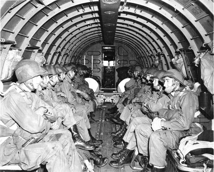 U.S. paratroopers awaiting orders to jump. (Photo: U.S. Army Signal Corps, 1942)