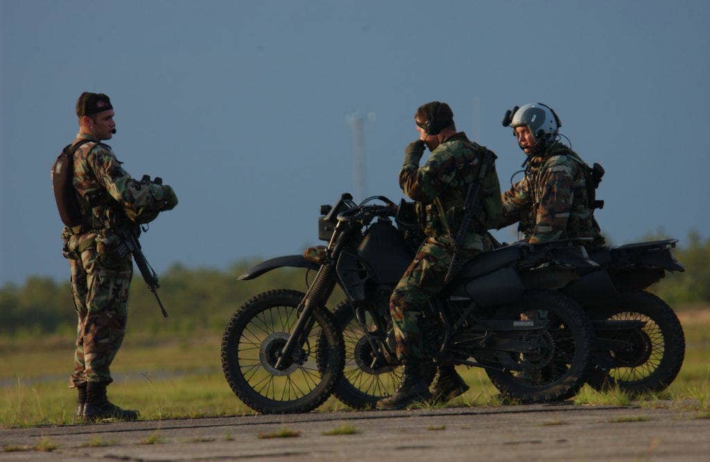 Wasn't kidding about those bikes. (Photo: U.S. Air Force 1st Lt. Gabe Johnson)