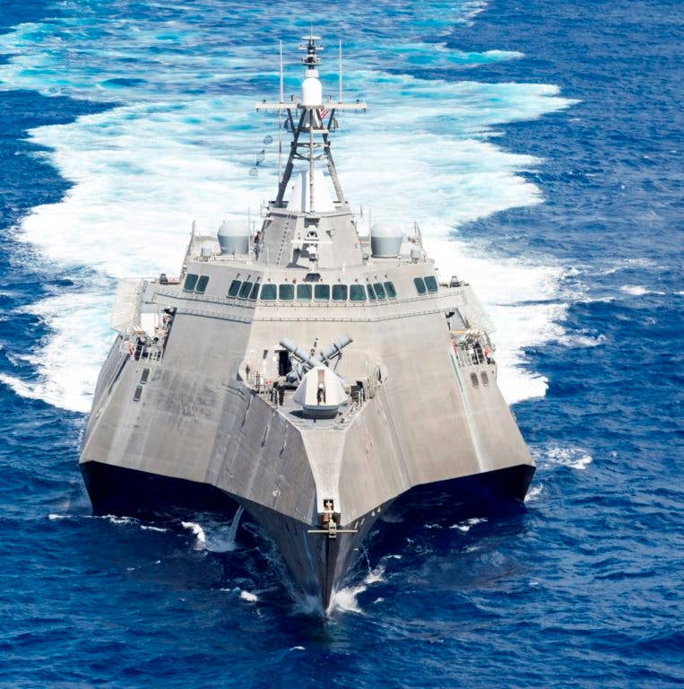 The Littoral combat ship USS Coronado is not afraid of you. (Photo: U.S. Navy Petty Officer Second Class Michaela Garrison)