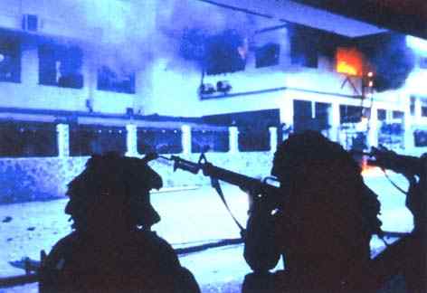 Rangers from the 75th Ranger Regiment during the invasion of Panama, Dec. 1989. (U.S. Army)