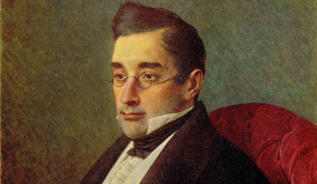 A portrait of Griboyedov.
