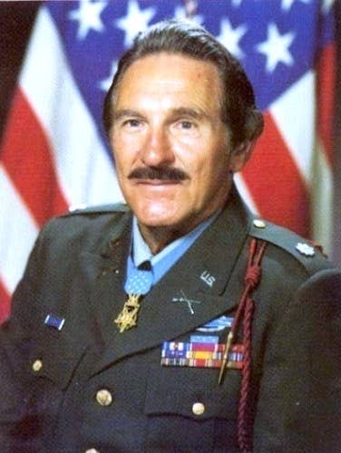 Urban after receiving the MoH in 1980. (U.S. Army photo)