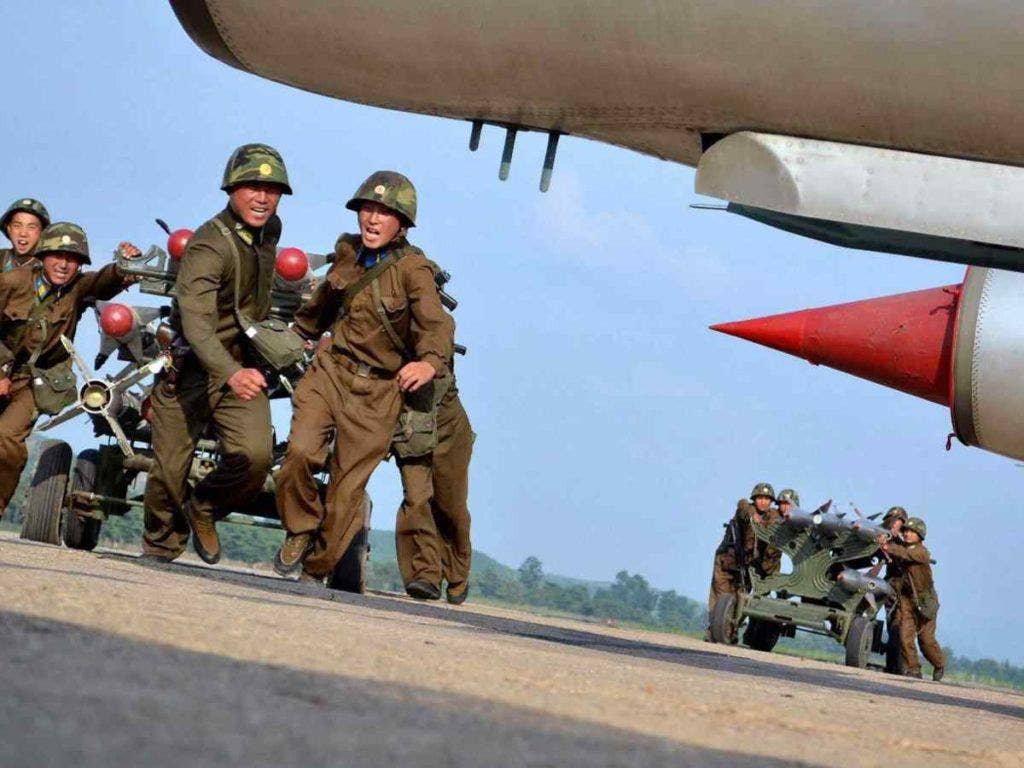 North Korea's elderly air force would be easily outmatched by South Korea's, and the most threatening equipment belongs to other parts of the military. (Reuters/KCNA)