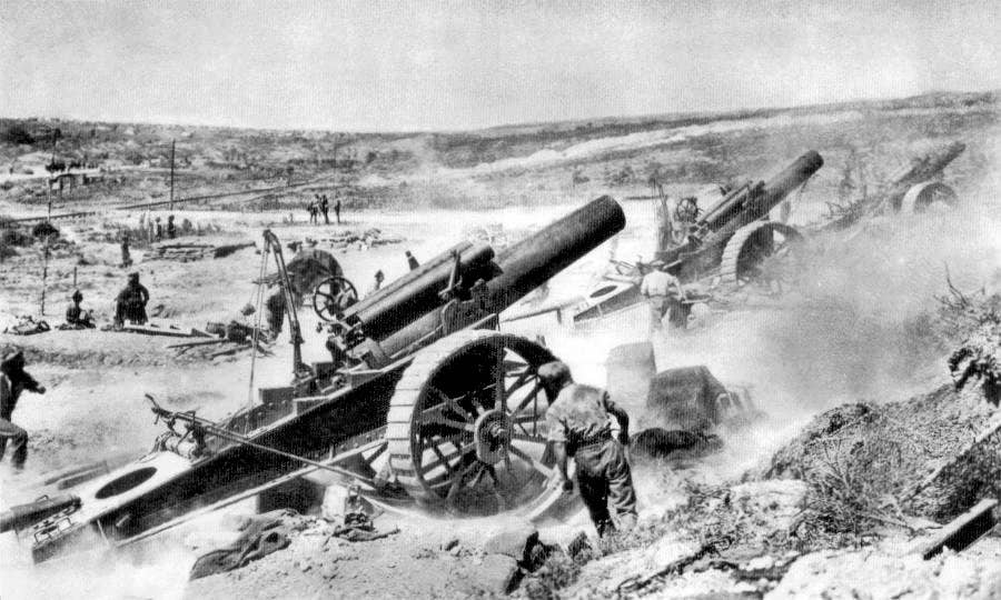 howitzers world war i weapons