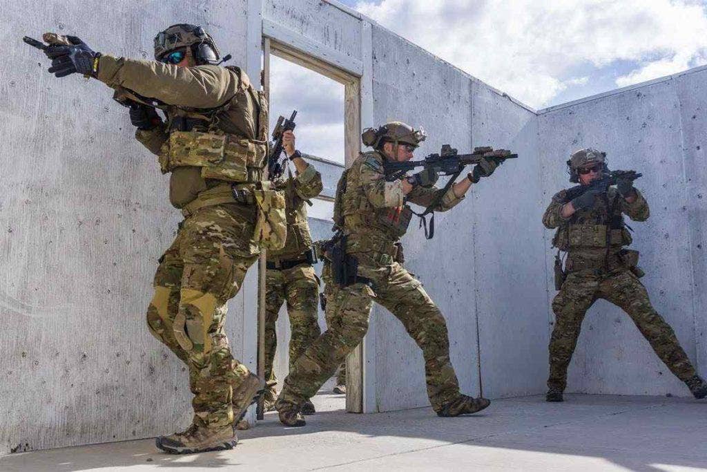 Green Berets rehearse close quarters combat. (U.S. Army photo by 3rd Special Forces Group)