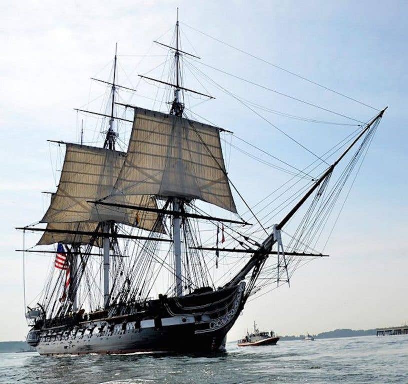 The USS Constitution underway. | Wikimedia Commons