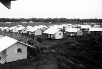 Houses in Jonestown. (Wikimedia Commons)