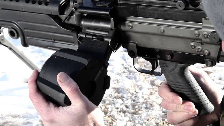 Magpul's 60-round drum is currently undergoing range tests by the U.S. military. | Image via Magpul