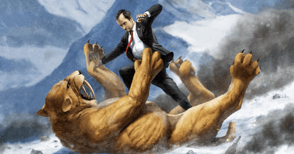 And Nixon could do a lot when he's that angry. (Painting by Jason Heuser – SharpWriter on DeviantArt)