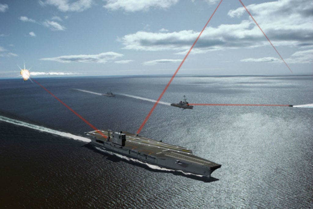 A rendering of the weapon system in action. | Boeing