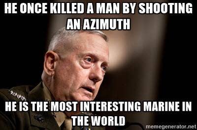 I thought Mattis always just knew whatever azimuth he is currently facing.