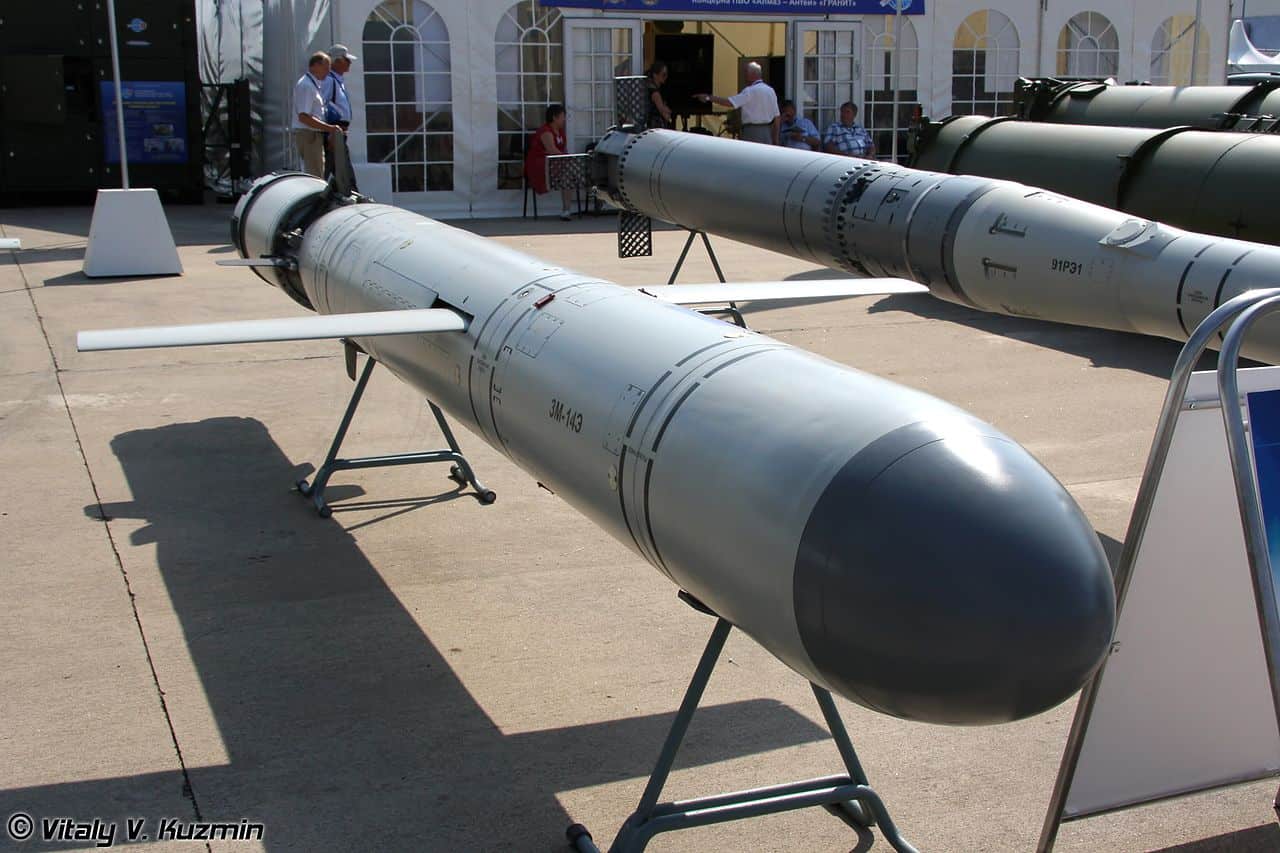 The 3M-14 land attack missile, which may be the basis of the INF Treaty-busting SSC-8. (Photo from Wikimedia Commons)