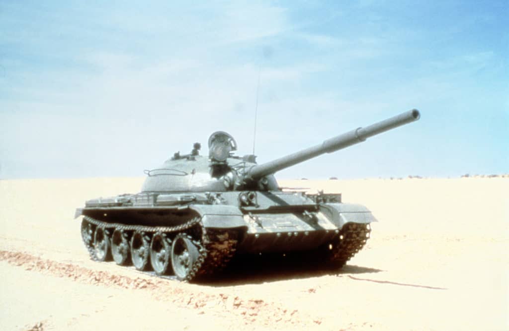 A Soviet T-55 medium tank at the National Training Center at Fort Irwin, California. (Photo: Department of Defense)