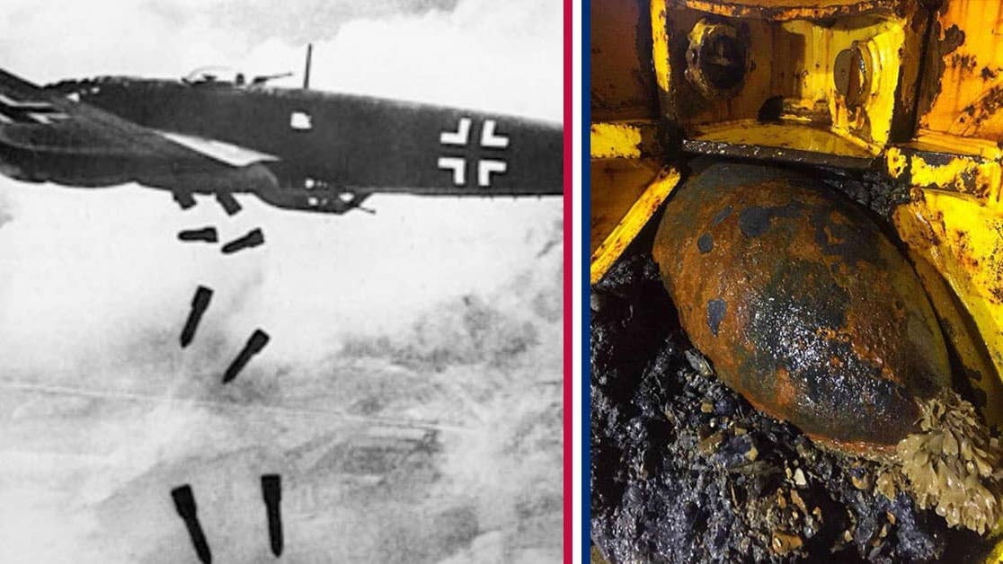 Unexploded German WWII bomb found in British port