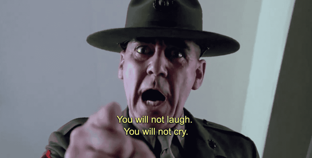 Words of encouragement from your friendly neighborhood drill instructor (Image via Warner Bros.)