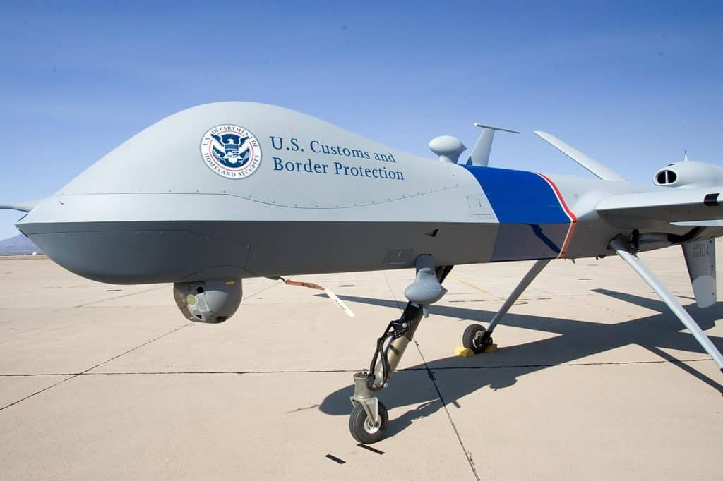 A MQ-1 Predator with US Customs and Border Protection. (Department of Homeland Security photo)