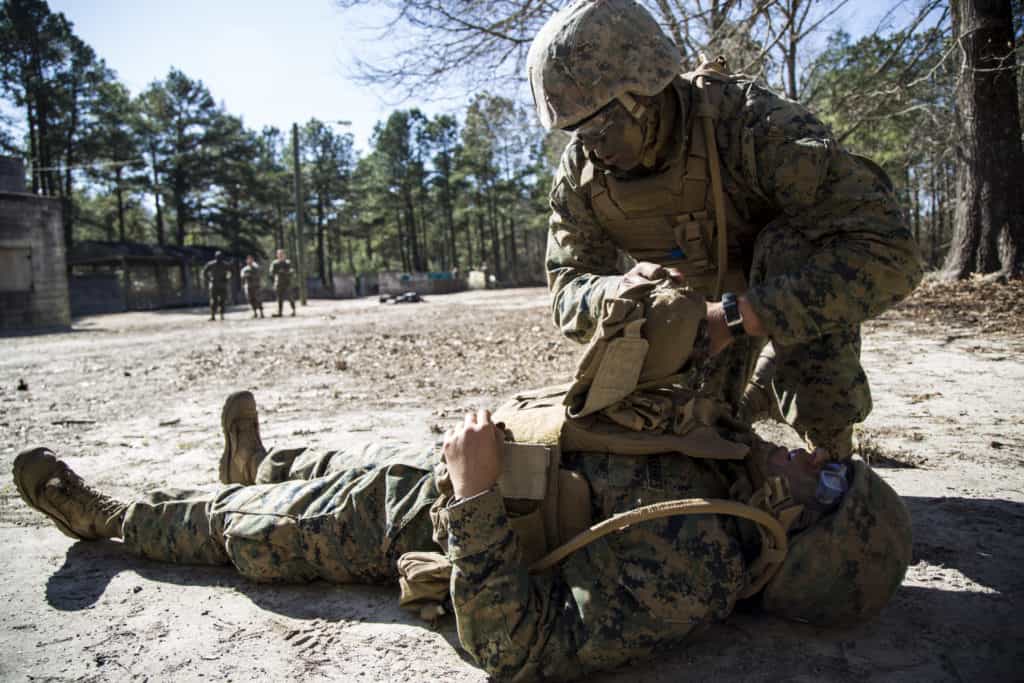marine infantrymen medical training