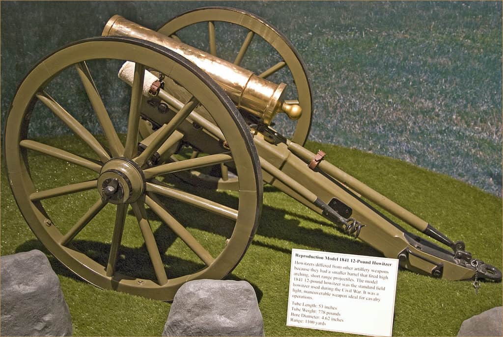 Model 1841 12-pound howitzer. (Photo by Ron Cogswell)