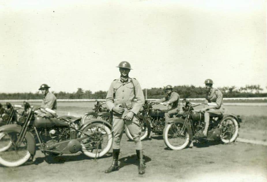 U.S. Marine Corps motorcycle riders in Tientsin, China, in 1927. (Photo: U.S. Marine Corps Archives)