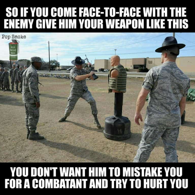 Should've joined a real military.